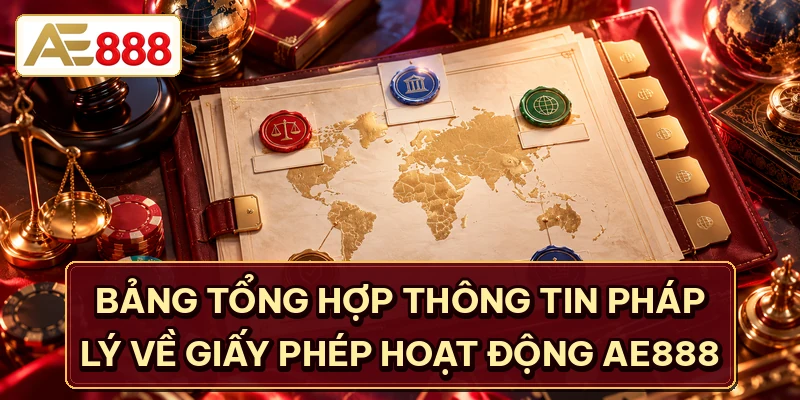 Tổng hợp thông tin pháp lý về giấy phép hoạt động AE888