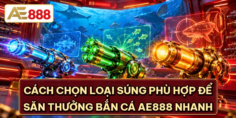 Cách chọn loại súng phù hợp để săn thưởng bắn cá AE888 nhanh