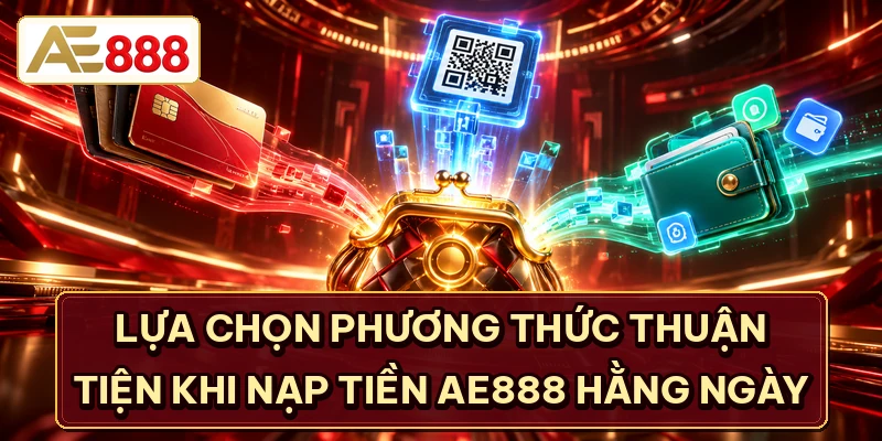 Lựa chọn phương thức thuận tiện khi nạp tiền AE888 hằng ngày