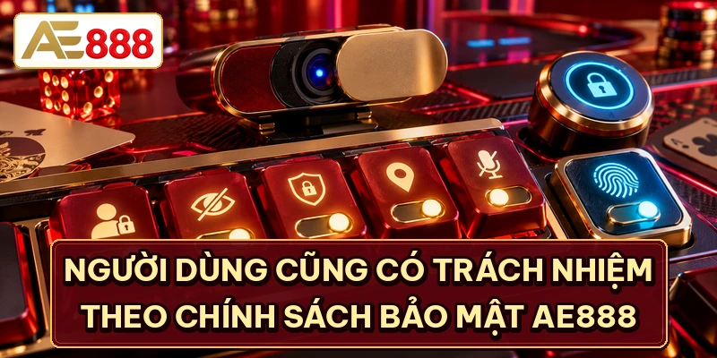 Người dùng cũng có trách nhiệm theo chính sách bảo mật AE888